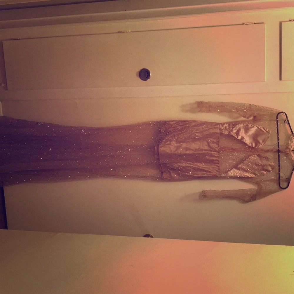 Custom Made Sheer Prom Dress
